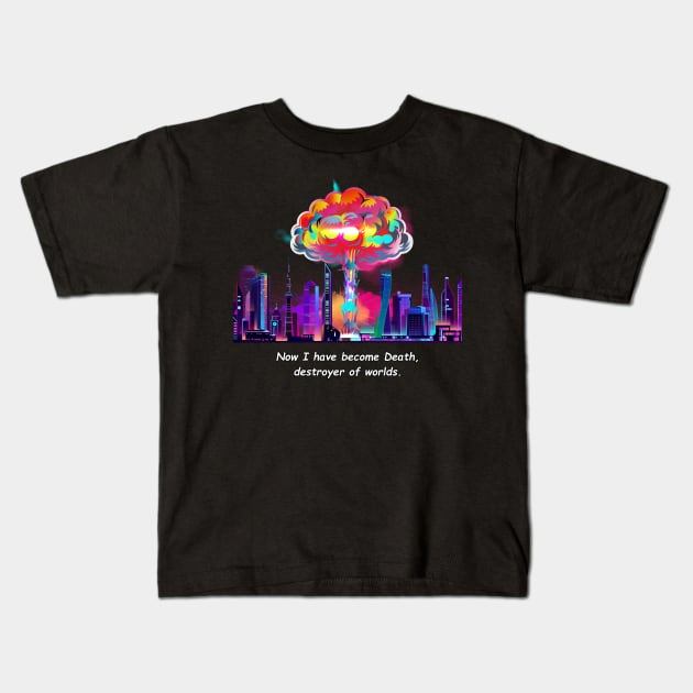 Colorfull Atomic Explosion Kids T-Shirt by InspirationPL